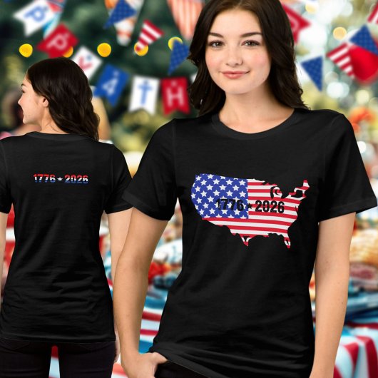 Semiquincentennial 1776 to 2026 USA Flag トライブレンドＴシャツ