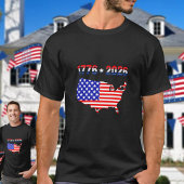 Semiquincentennial 1776 to 2026 USA Flag Tシャツ