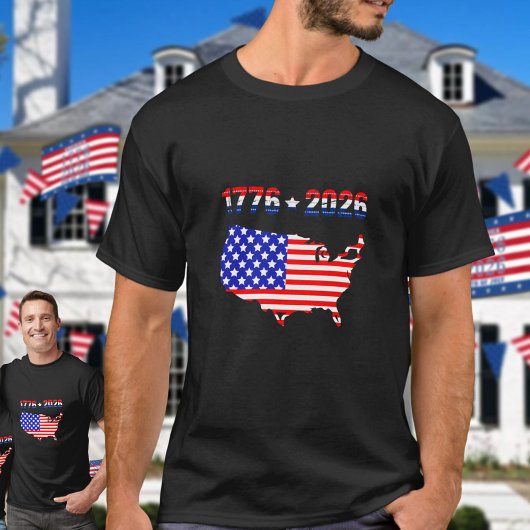 Semiquincentennial 1776 to 2026 USA Flag Tシャツ