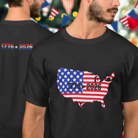 Semiquincentennial 1776 to 2026 USA Flag Tシャツ