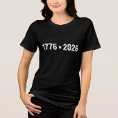 Semiquincentennial 1776 to 2026 White Numerals トライブレンドＴシャツ (正面)