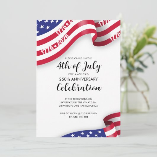 Semiquincentennial 4th Of July Celebration 招待状 (スタンド正面)