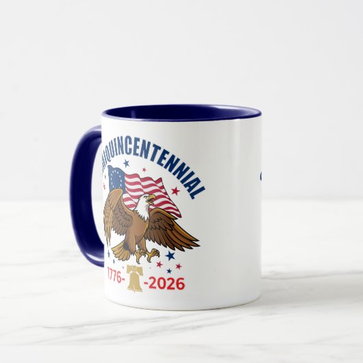 Semiquincentennial Bald Eagle Mug マグカップ (正面左)