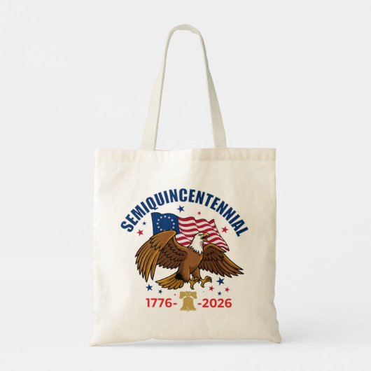 Semiquincentennial Bald Eagle Tote Bag トートバッグ (裏面)