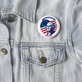Semiquincentennial George Washington Button 缶バッジ