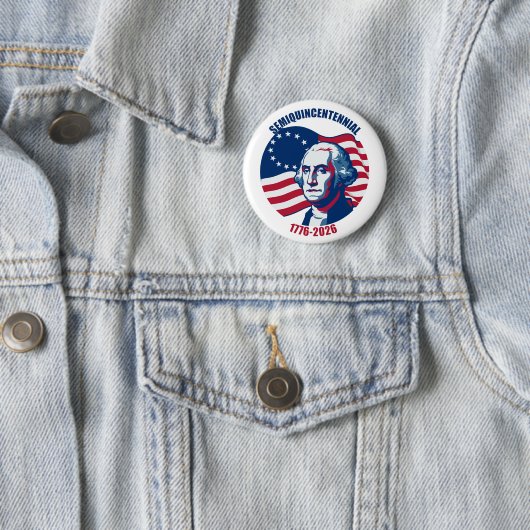 Semiquincentennial George Washington Button 缶バッジ (インサイチュ)