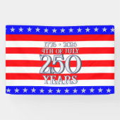 Semiquincentennial Stars & Stripes 250 Years 横断幕 (横)