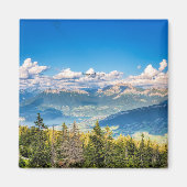 Semnoz, Annecy,フランスの風光明媚な写真 マグネット (正面)