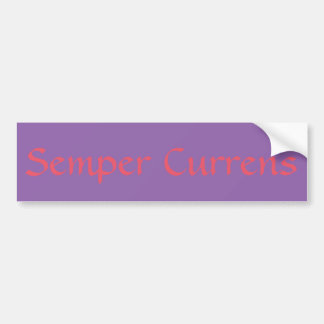 Semper Currens=Alwaysのランニング バンパーステッカー