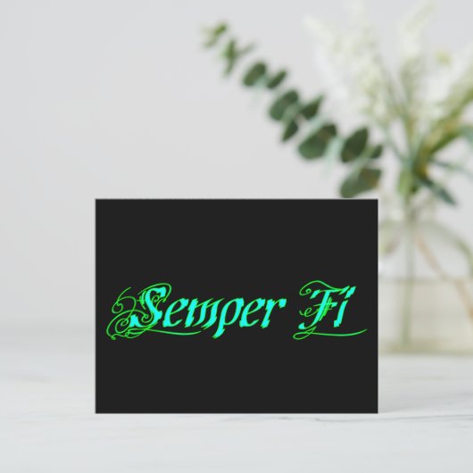 Semper Fi ポストカード (スタンド正面)