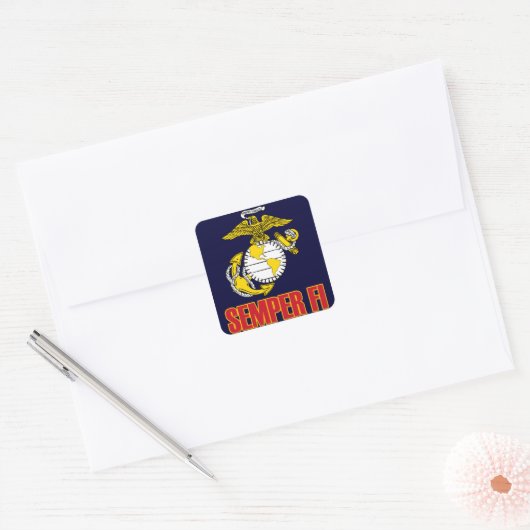 Semper Fi [EGA] スクエアシール (封筒)