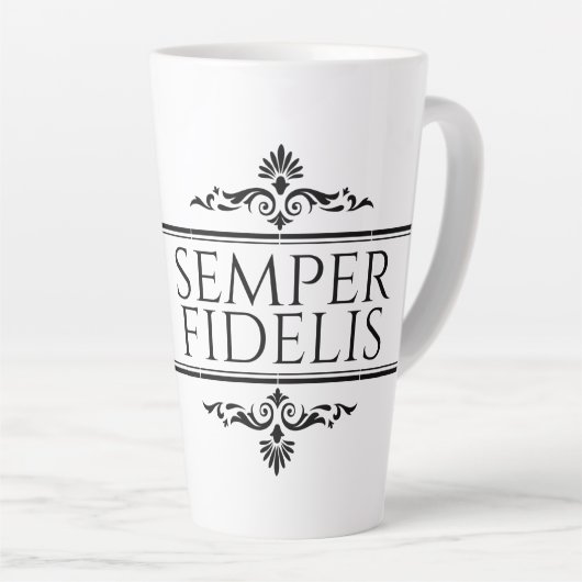 Semper Fidelis カフェラテマグ (右アングル)