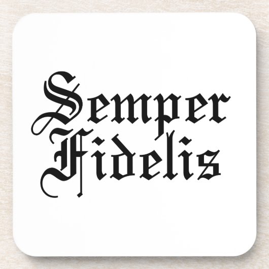 Semper Fidelis – ラテンフレーズ コースター (正面)