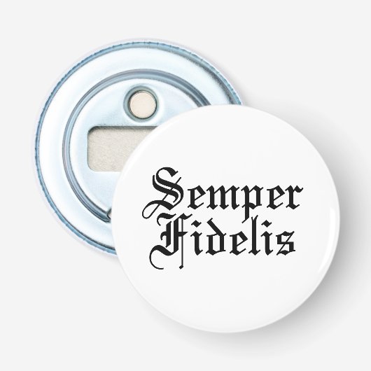 Semper Fidelis – ラテンフレーズ 栓抜き (正面)