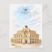 Semper Opera Germany | 有名な象徴的なランドマーク ポストカード (正面)