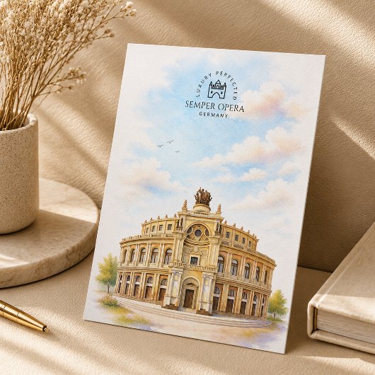 Semper Opera Germany | 有名な象徴的なランドマーク ポストカード