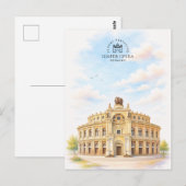 Semper Opera Germany | 有名な象徴的ランドマーク ポストカード (正面/裏面)