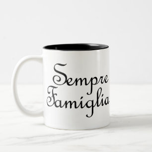Sempre Famiglia - -イタリアン常に家族 ツートーンマグカップ