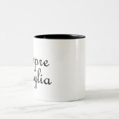 Sempre Famiglia - -イタリアン常に家族 ツートーンマグカップ (中央)