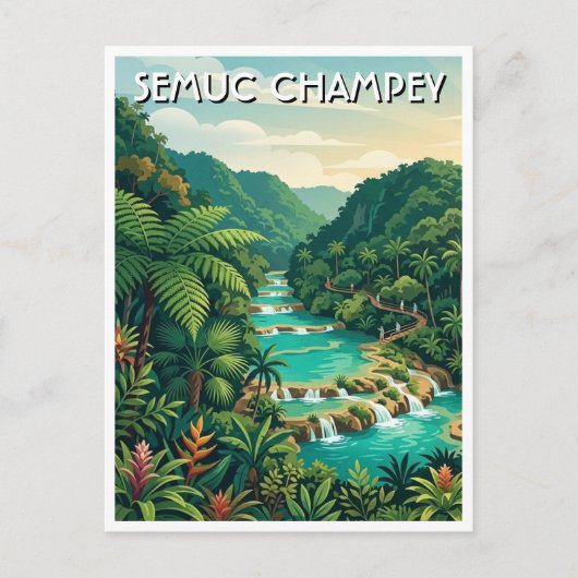 Semuc Champey Guatemala Travel ポストカード (正面)
