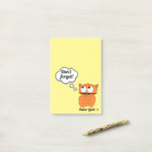 Sen -or Gato Cartoon Matchase Cat "Don't 忘れ!" ポストイット (デスク上)