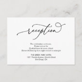 sencilla de casamiento blanco y negro エンクロージャーカード (正面)