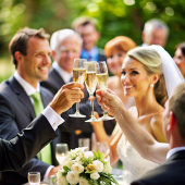 Sencillo, elegante recuerdo con flores y dorado ゲストブック