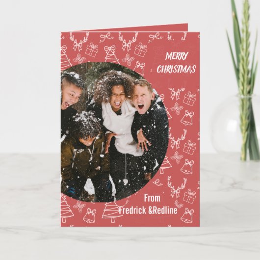 Send a cheerful holiday message with this Whimsica カード (正面)