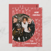 Send a cheerful holiday message with this Whimsica ポストカード (正面/裏面)