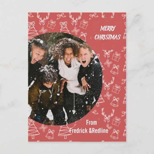 Send a cheerful holiday message with this Whimsica ポストカード (正面)