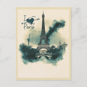 Send a Piece of Paris with You -エッフェルタワー ポストカード