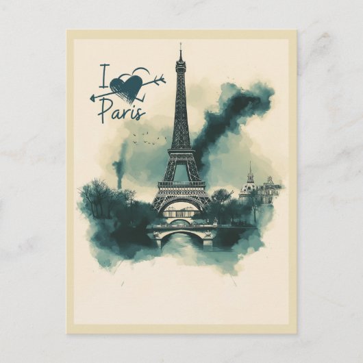 Send a Piece of Paris with You -エッフェルタワー ポストカード (正面)