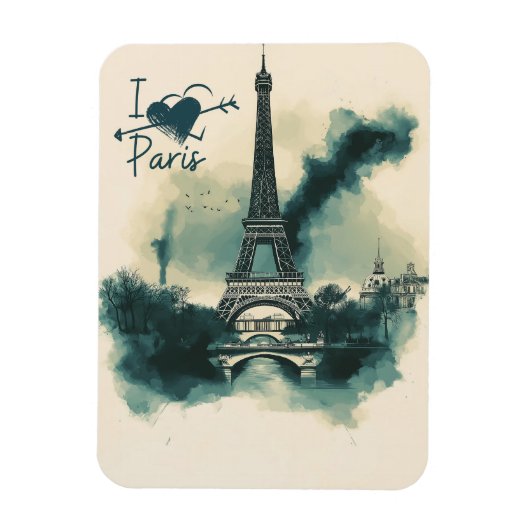 Send a Piece of Paris with You -エッフェルタワー マグネット (縦)