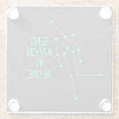 Send Aaron in Alone Coaster Ghost Anomaly  ガラスコースター (裏面)