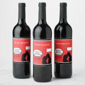 Send Flirty Vibes with Custom Wine Labels! ワインラベル (ボトル)