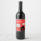Send Flirty Vibes with Custom Wine Labels! ワインラベル (正面)