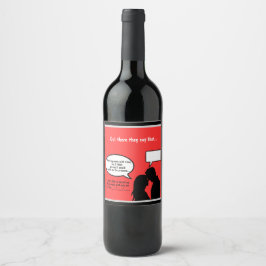 Send Flirty Vibes with Custom Wine Labels! ワインラベル