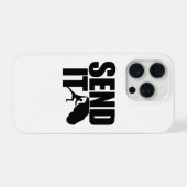 Send It Climbing ロゴ – 冒険を解き放て! iPhoneケース (裏面横)