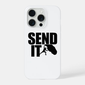 Send It Climbing ロゴ – 冒険を解き放て! iPhone 15 Proケース