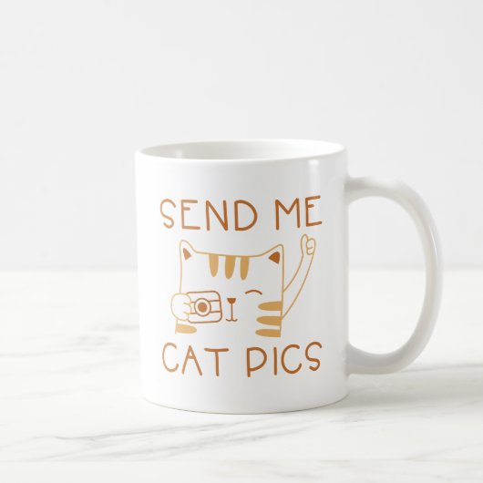 Send Me Cat写真 コーヒーマグカップ (右)