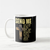 Send Me Isaiah 6_8 Christian Here Am I Send Me コーヒーマグカップ (左)