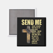 Send Me Isaiah 6_8 Christian Here Am I Send Me マグネット (正面/裏面)