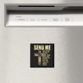 Send Me Isaiah 6_8 Christian Here Am I Send Me マグネット (インサイチュ (食洗機))