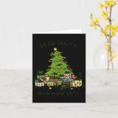 Send More Cats Funny Gift Christmas Pet Black Cat  カード (黄色い花)
