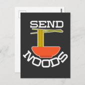 Send Noods – 麺愛好家アジア料理パン ポストカード (正面/裏面)