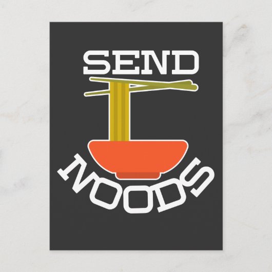 Send Noods – 麺愛好家アジア料理パン ポストカード (正面)