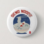 Send Noods Japanese Noodle Soup Ramen  缶バッジ<br><div class="desc">Send Noods Japanese Noodle Soup Ramen Fridge Magnets. Need Noodles! Japanese Kanji Calligraphy for Noodle. Funny Ramen Soup Design. You can easily transfer this design to 1000s of Zazzle products. Just look for the 'Transfer Image To Products' function directly above this product description and you will see a scroll of...</div>