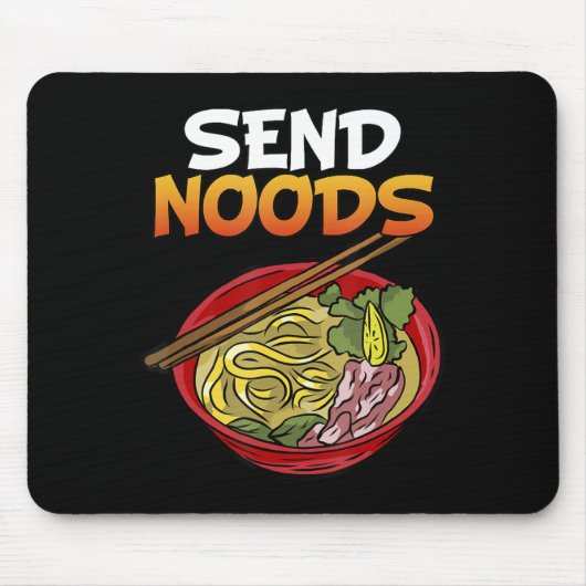 Send Noods Kakashi Bowl Ramen Japan Ahegao Anime J マウスパッド (正面)