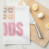 Send Noods Pink Noodle Camera Roll Illustration キッチンタオル (四つ折り)