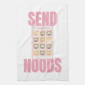 Send Noods Pink Noodle Camera Roll Illustration キッチンタオル (縦)